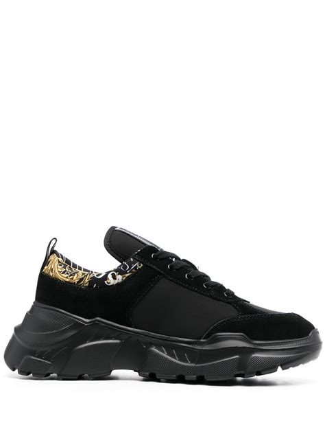 versace jeans logo strap sneakers|Versace chunky sneakers.